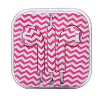 Проводные наушники с микрофоном вкладыши - MD827ZM Jack 3,5 (pink/white) (EP05) 54839