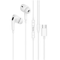 Проводные наушники с микрофоном внутриканальные Hoco M101 Pro Crystal Type-C (iP15) (white) 235080