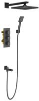 Душевая система (стойка) Timo Tetra-thermo SX-0199/03SM черный