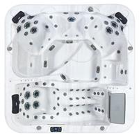 СПА бассейн Jazzi SKT 338A3 чаша Silver Marble, обшивка Chocolate, WI-FI