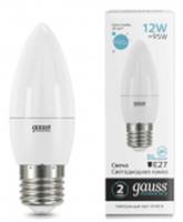 Лампа Gauss Elementary Свеча 12W 950lm 4100K E27 LED, КИТАЙ, код 05103020082, штрихкод 462718448928, артикул 30222