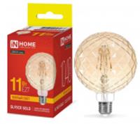 Лампа GL95СR-deco gold 11Вт 230В E27 3000K 1040Лм кристалл золотистая IN HOME, КИТАЙ, код 05103260164, штрихкод 469061205606, артикул 4690612056067