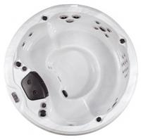 СПА бассейн Jazzi SKT306CR чаша Silver Marble, обшивка Chocolate