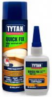 TYTAN Professional Quick Fix клей цианакрилатный двухкомпонентный для МДФ прозрачный 400 мл/100 г, ТУРЦИЯ, код 0440604049, штрихкод 868097270884, артикул 18849