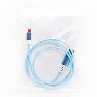 Кабель USB - micro USB - Luminous 100см 2A (blue) 124489
