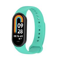 Ремешок - WB13 силикон на кнопке Xiaomi Mi Band 9 (dark green) 236232