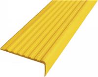 Накладка для ступеней SafetyStep угол тактильный 44 мм + клеевая основа (отдельно), жёлтый, 12.5 м