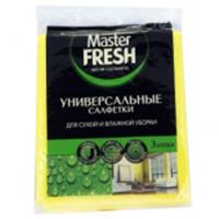 Салфетки хозяйственные Мастер Фреш Универсальные вискозн 3шт, ТУРЦИЯ, код 4091100006, штрихкод 462073997100, артикул С0006010С0007171С0007666