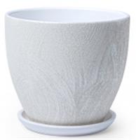 Кашпо Сиде (белый) 1.4 л высокий овал, Россия, код 40401080258, штрихкод 463019001610, артикул 016107