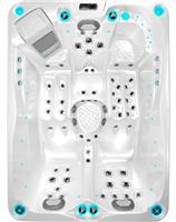 СПА бассейн Joyee SPA Wellington 216х156х83 см чаша Silver White marble, панели Grey