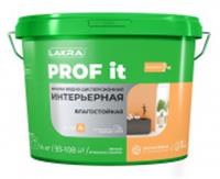 Краска акриловая интерьерная влагостойкая Лакра PROF IT База С 6 кг, РОССИЯ, код 0410220076, штрихкод 460329204466, артикул 9592368