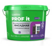 Краска фасадная ЛАКРА PROF IT База А 6 кг, РОССИЯ, код 0410220077, штрихкод 460329204468, артикул 9592370