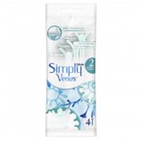 Одноразовые станки Gillette Venus Simply 4 шт, ПОЛЬША, код 3030211005, штрихкод 301426024669, артикул одноразовые