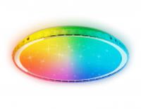 Светильник c подсветкой RGB CH хром 60W 3000-6400K D400*70 (ПДУ ИК)FF501, Китай, код 05202140537, штрихкод 460718142945, артикул FF501