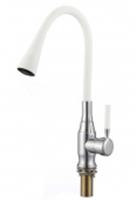 Смеситель белый излив для кухни, Китай, код 0221900606, штрихкод 697372936637, артикул S-2805AM02