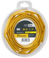 Трубка ТУТ нг-LS 2/1 желтая (2м) IEK, Китай, код 05802340121, штрихкод 461008444684, артикул UDR12-002-001-002-K05-T