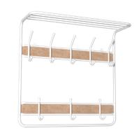 Вешалка с полкой 60см 2х ярусная белый ВСП22В Б