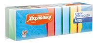 Губка для посуды Хозяюшка 10шт MIDI Г-06 01003 (40)