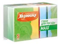 Губка для посуды Хозяюшка Мила MAXI 5шт 01002 (40)