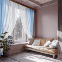 Комплект штор вуаль 580*250 комби бело-голубая, РОССИЯ, код 01101030154, штрихкод 464023240513, артикул 110530 *