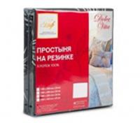 Простыня 1,5-ная на резинке 160х200х20см бязь, Россия, код 01206240031, штрихкод 460713768084, артикул 108