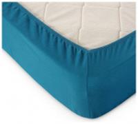 Простыня на резинке 140*200*20, морская волна, трикотаж, пл.120г/м2, Россия, код 01206260758, штрихкод 464004000059