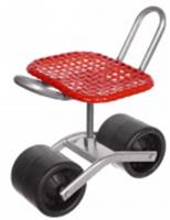 Стул садовый на колесах для прополки и работы в саду с поворотным механизмом (360°), красный, Китай, код 0131300012, штрихкод 693199430998, артикул 702-514
