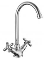 Смеситель для кухни, GROSS AQUA, Х-ручки, 6015083С-B01, Retro, РОССИЯ, код 0220106143, штрихкод 465006880169, артикул