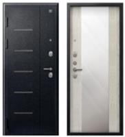 Дверь металлическая V-04 МУАР ЧЕРНЫЙ-ДУБ ПОЛЯРНЫЙ (98мм) левая 860*2050 два замка, РОССИЯ, код 03402060368, штрихкод , артикул