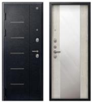 Дверь металлическая V-04 МУАР ЧЕРНЫЙ-ДУБ ПОЛЯРНЫЙ (98мм) левая 960*2050 два замка, РОССИЯ, код 03402060370, штрихкод , артикул