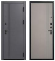 Дверь металл. V-17 МУАР ЧЕРНЫЙ-КАШЕМИР ГРЕЙ (108мм) правая 960*2050 два замка, РОССИЯ, код 03402060359, штрихкод , артикул