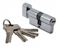 Цилиндр MORELLI с заверткой 60мм хром HS 60CK PC, Китай, код 0350207221, штрихкод 467376437029, артикул 9015163