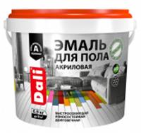 Эмаль для пола акриловая DALI 0,9кг серый, Россия, код 04101280014, штрихкод 466000965127, артикул 65127