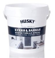 HUSKY Краска для кухонь и ванных комнат (0,9л 6шт), РОССИЯ, код 0410202053, штрихкод 469036402738, артикул 32502