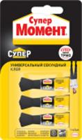 Супер Момент Супер мини-трио, 1г*3шт, на блистер-карте, Китай, код 0440501052, штрихкод 464001327663, артикул 2357275
