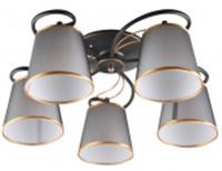 Люстра HIPER H055-5 5*E27*60Вт BLACK/GOLD, КИТАЙ, код 05202061068, штрихкод 466006439029, артикул H055-5