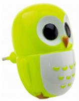 Светильник светодиодный (ночник) LE LED NL-820 0,6W (Сова, цв. зеленый), Китай, код 05202260096, штрихкод 468025503313, артикул LE062101-0009