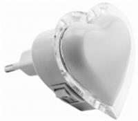 Светильникк светодиодный ночник LE LED NL-838 0,3W Сердце, КИТАЙ, код 05202260015, штрихкод 468025503092, артикул LE062101-0004