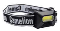 Фонарь налобный Camelion LED5384 (фонарь налобн, черный,1Вт COB LED, 3 реж, 3XAAA), Китай, код 05217020044, штрихкод 489525780067, артикул 15689