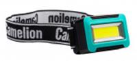 Фонарь налобный Camelion LED5386 (фонарь налобн, черный, 1Вт COB LED, 3 реж, 3XAAA), Китай, код 05217020045, штрихкод 489525780068, артикул 15691