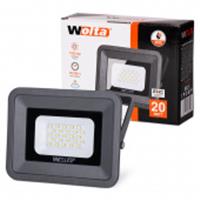 Прожектор 20W Led WFL-20W/06, 5500K, IP 65, серый прожектор, Китай, код 05230010090, штрихкод 426037548509, артикул WFL-20W/06
