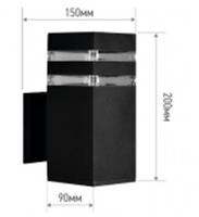 Светильник уличный односторонний НБУ POLO-S-1xA60-BL 1xA60 E27 черный IP, КИТАЙ, код 05234110160, штрихкод 469061204507, артикул 4690612045078