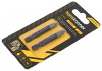 Биты PH2x50мм, сталь S2, Diamond, 2шт,Hanskonner, Китай, код 06008010077, штрихкод 460301011561, артикул HKPH2-50-2