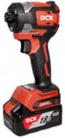 Дрель-шуруповерт аккумуляторная DCK KDPL208, 18 В, 2*4А/ч, HEX-impact, 208 Нм, 4400 уд/мин, Китай, код 0633000084, штрихкод 467375003337