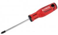 Отвертка ELITECH PZ1 х 75мм 211302, КИТАЙ, код 0660500480, штрихкод 464003202858, артикул 211302