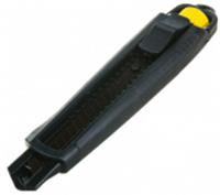 Нож 18мм, обрезиненный корпус, доп. фиксирующий винт, лезвие SK2 0.7мм, Hanskonner, Китай, код 0670300156, штрихкод 460301009440, артикул HK1076-08-01