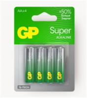 Алкалиновые батарейки GP Super Alkaline G-Tech 15А АA - 4 шт., КИТАЙ, код 0730300021, штрихкод 489119922627, артикул 1222
