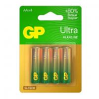 Алкалиновые батарейки GP Ultra Alkaline G-Tech 15А AA - 4 шт., КИТАЙ, код 0730300035, штрихкод 489119922635, артикул 1230