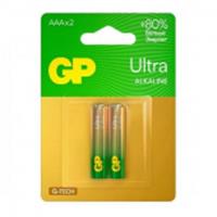 Алкалиновые батарейки GP Ultra Alkaline G-Tech 24А AАA - 2 шт., КИТАЙ, код 0730300038, штрихкод 489119922632, артикул 1232
