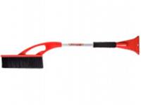 Щетка от снега SKYWAY со скребком 74 см с распушенной щетиной (красная), Китай, код 4100104123, штрихкод 462712036905, артикул S07801003